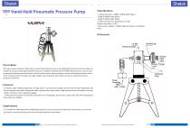 Pneumatic pressure calibration pump YFP - 2