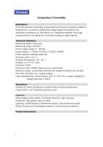 Pt100 temperature transmitter - 1