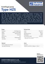 Centrifugal pump Type HZS-2