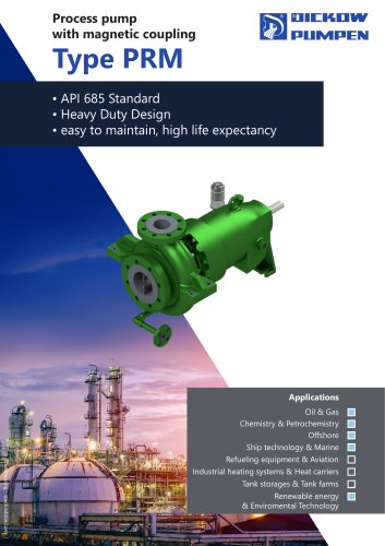 Process pump with magnetic coupling Type PRM
