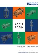 Pumps acc. to API 610 and API 685-1