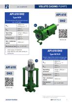 Pumps acc. to API 610 and API 685-7