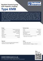 Standard chemical pump with magnetic coupling Type KMB -2
