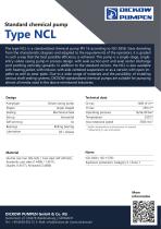 Standard chemical pump Type NCL -2