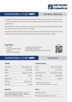SUBMERSIBLE PUMP WITH MAGNETIC COUPLING  NMT+SPECIAL DESIGN FOR ZONE 0-2