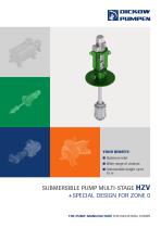 SUBMERSIBLE PUMP MULTI-STAGE HZV + SPECIAL DESIGN FOR ZONE 0