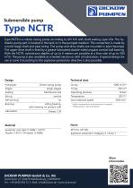 Submersible pump Type NCTR-2