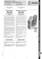 Evaluation instrument TK-315 With 4 limit contacts (NO-contacts)