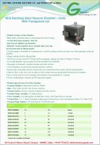 Stainless Steel Cube Vacuum Chamber - 1