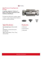 HIGH PRESSURE COUPLINGS AND FITTINGS W.P. 4100 BAR-2