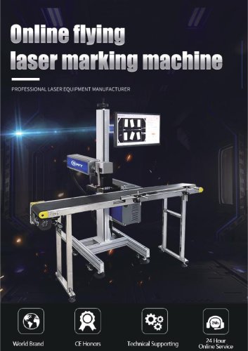 UV flying laser marker UVDB-F5W