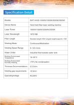 Water cooled handheld laser welders HWD-1500W-4