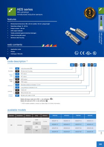 All DATASENSING catalogs and technical brochures