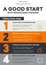 A GOOD START WITH TRUSTED DATA TRACKING - 1