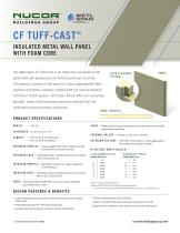 CF TUFF-CAST INSULATED METAL WALL PANEL WITH FOAM CORE - 1