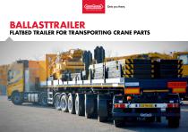 BALLASTTRAILER FLATBED TRAILER FOR TRANSPORTING CRANE PARTS-1