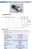 MPB100 Micro Magnetic Drive Gear Pump