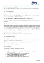 Instruction manual and data sheet Torque Sensor Series 2000-8