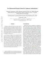 Two-Dimensional Dynamic Fusion for Continuous Authentication-1