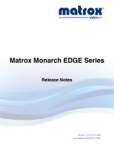 Matrox Monarch EDGE Series