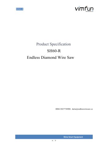 SH60-R Diamond Wire Saw for Quartz