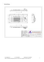 SZ KEHANG Navigation radar control keyboard KH-Radar-Key-01-480-3