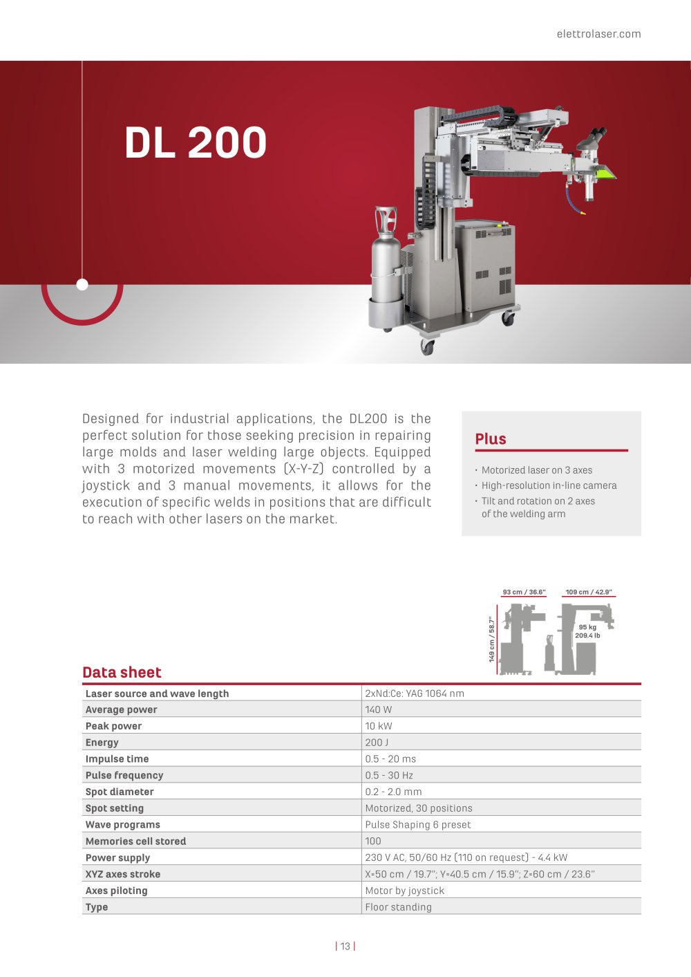 DL 200 - Elettrolaser S.r.l.