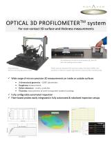 OPTICAL 3D PROFILOMETERTM system - 1