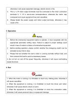 Servo Motor User Manual FT2 - 3