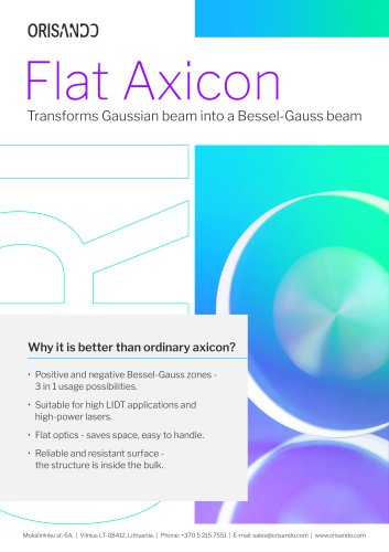 Flat Axicon