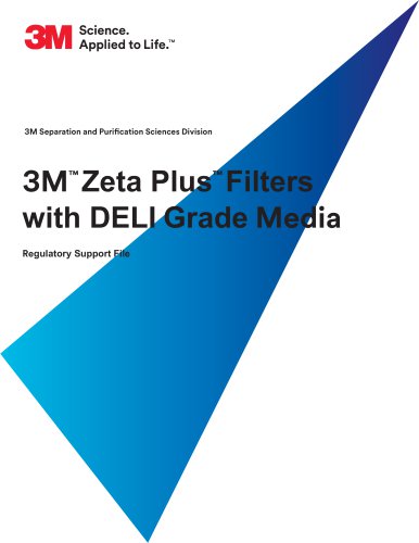 3M &trade; Zeta Plus&trade; Filters with DELI Grade Media