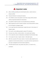 MaiYa MST-F100 fixed gas detector manual-3
