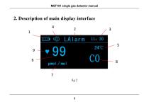 MaiYa MST101 single gas detector manual-10