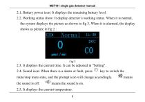 MaiYa MST101 single gas detector manual-11