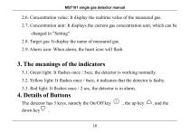 MaiYa MST101 single gas detector manual-12