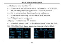 MaiYa MST101 single gas detector manual-13