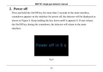 MaiYa MST101 single gas detector manual-17