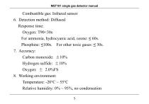 MaiYa MST101 single gas detector manual-7