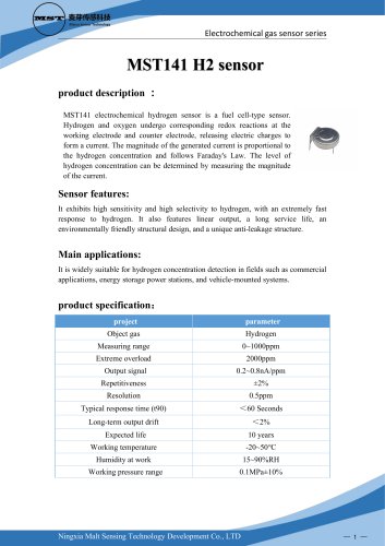 MaiYa  MST141 H2 sensor