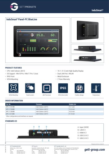 InduSmart Panel-PC BlueLine