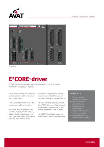 E&sup2;CORE-driver