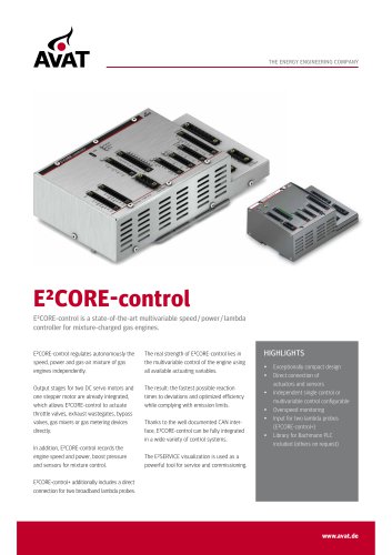 E&sup2;CORE-control