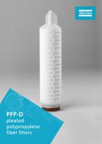 PFP-D pleated polypropylene fiber filters