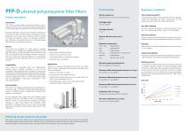 PFP-D pleated polypropylene fiber filters - 2