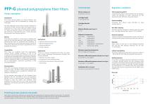 PFP-G pleated polypropylene fiber filters - 2