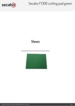 Secabo FC100 cutting pad green - 3