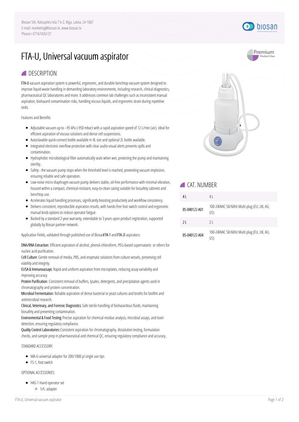 FTA-U - Biosan