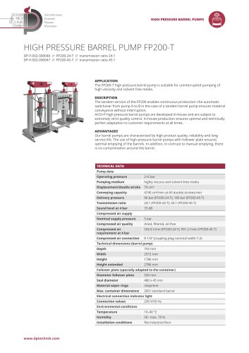 PNEUMATIC GREASE CYLINDER - Dosier- und Prüftechnik GmbH - PDF Catalogs ...