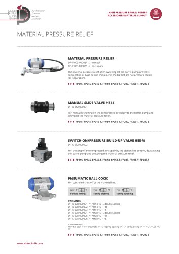MATERIAL PRESSURE RELIEF