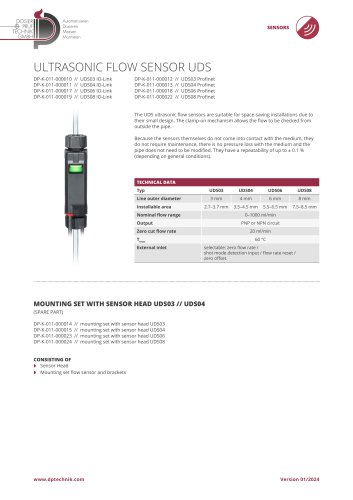ULTRASONIC FLOW SENSOR UDS
